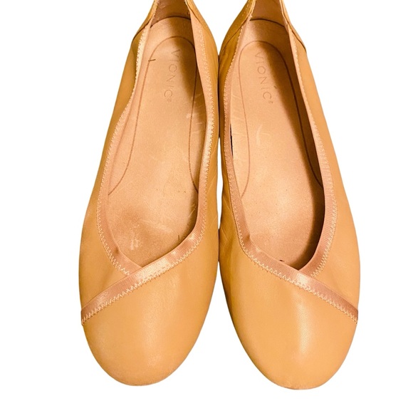 Vionic Carrol Rose Gold Copper Metallic Ballet Flats Size 11 Arch Support EUC - Picture 2 of 8